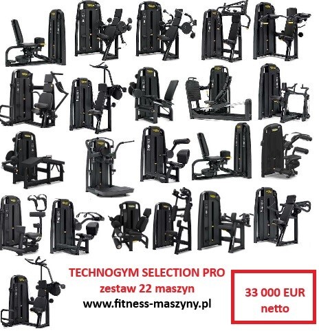 Technogym Selection PRO set 22 maszyny Wyposażenie Siłowni