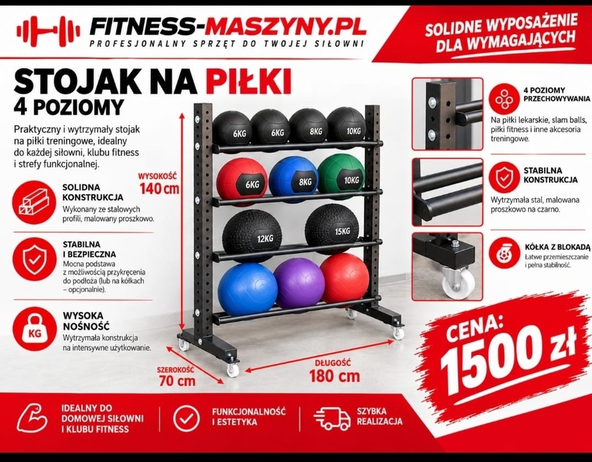 Stojak na piłki treningowe 