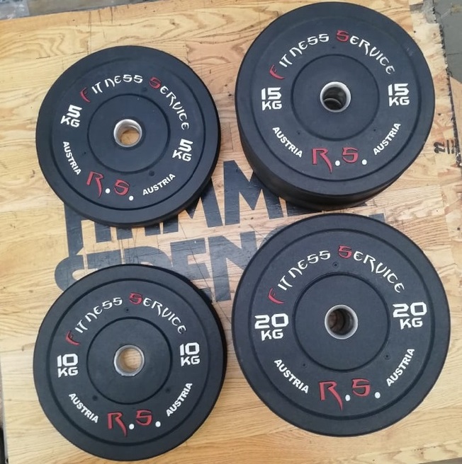 OBCIĄŻENIE OLIMPIJSKIE BUMPER zestaw 100kg set /A