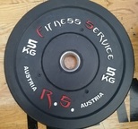 OBCIĄŻENIE OLIMPIJSKIE BUMPER zestaw 100kg set /A