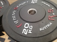 GRYF olimpijski 220cm + 100kg obciążenia BUMPER set zestaw