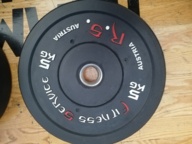 GRYF olimpijski 220cm + 100kg obciążenia BUMPER set zestaw