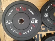 GRYF olimpijski 220cm + 100kg obciążenia BUMPER set zestaw