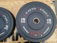 OBCIĄŻENIE OLIMPIJSKIE BUMPER zestaw 100kg set /A