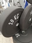 GRYF olimpijski 220cm + 100kg obciążenia BUMPER set zestaw